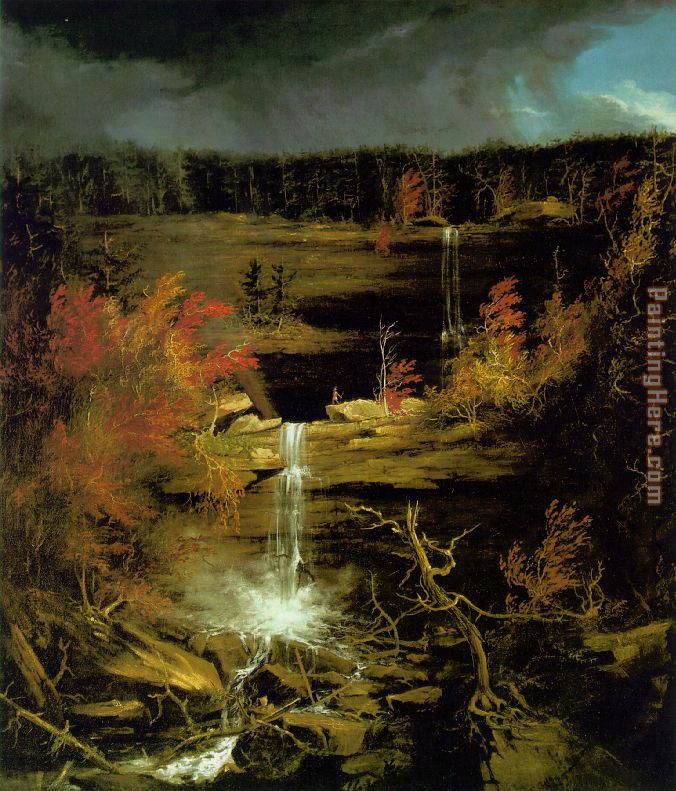 Falls of Kaaterskill painting - Thomas Cole Falls of Kaaterskill art painting